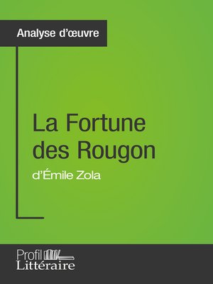 cover image of La Fortune des Rougon d'Émile Zola (Analyse approfondie)